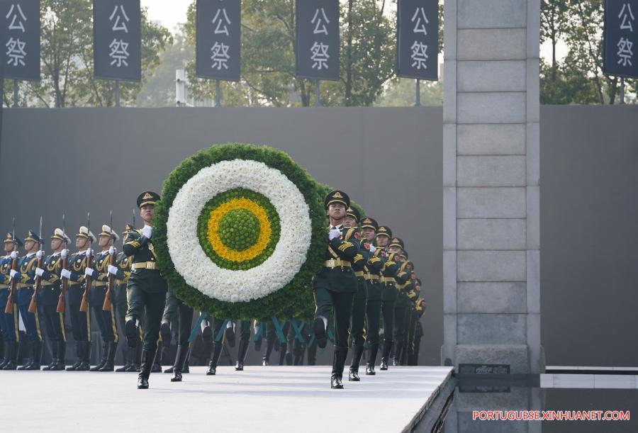 China realiza cerim?nia de Estado em memória às vítimas do Massacre de Nanjing
