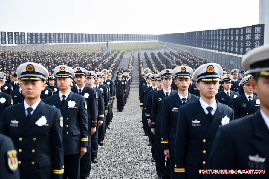 China realiza cerim?nia de Estado em memória às vítimas do Massacre de Nanjing