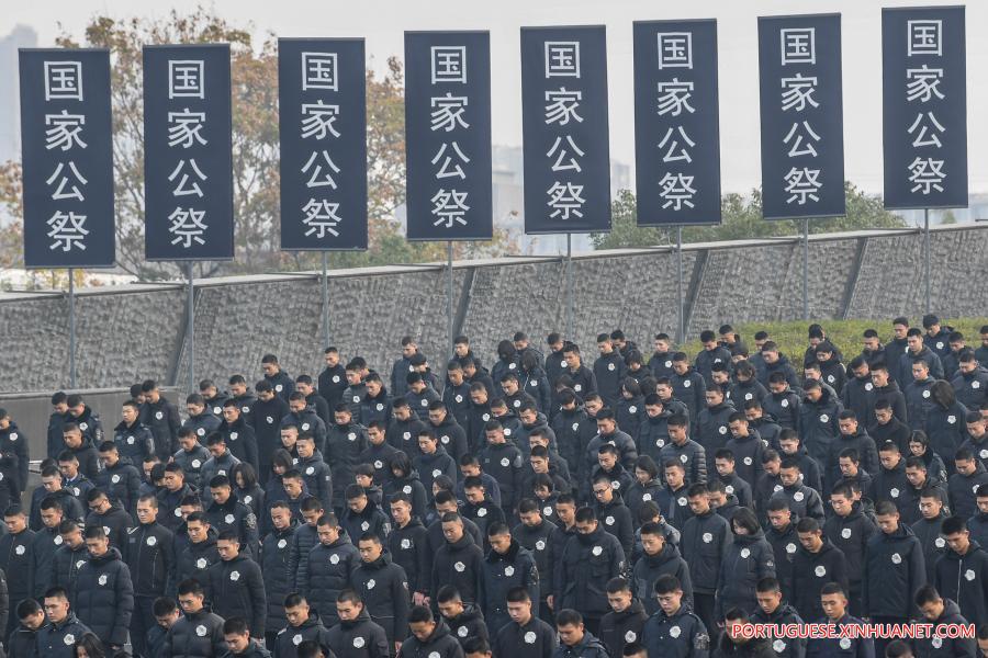 China realiza cerim?nia de Estado em memória às vítimas do Massacre de Nanjing