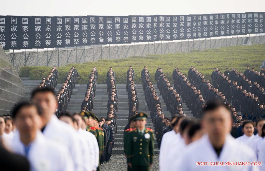 China realiza cerim?nia de Estado em memória às vítimas do Massacre de Nanjing