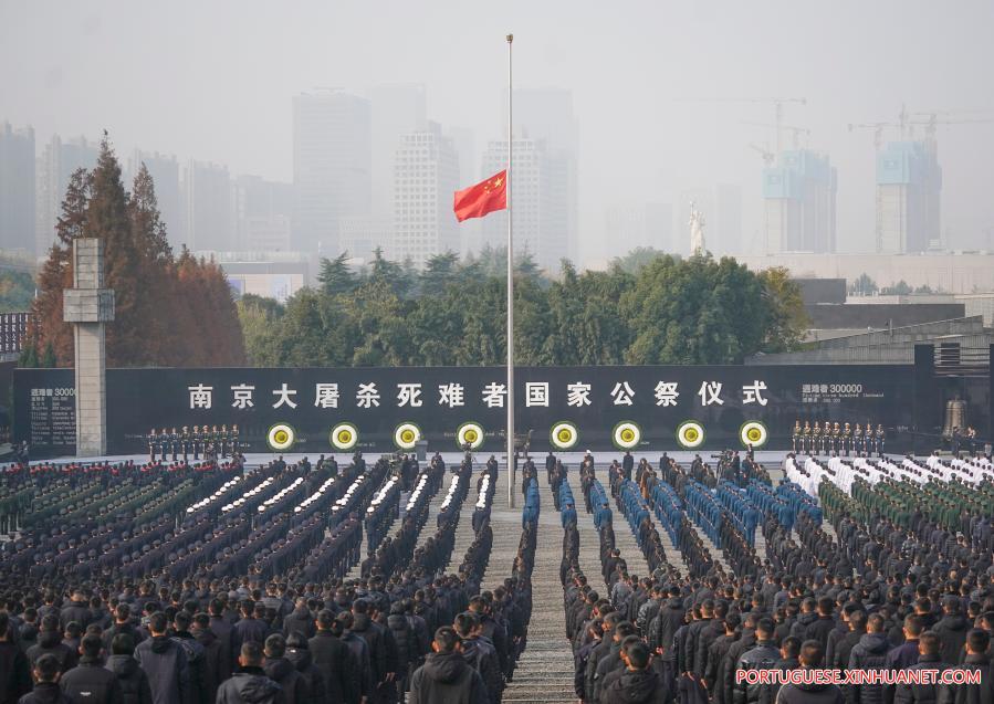 China realiza cerim?nia de Estado em memória às vítimas do Massacre de Nanjing