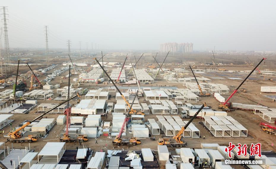 Galeria: centro de isolamento em constru??o em Shijiazhuang