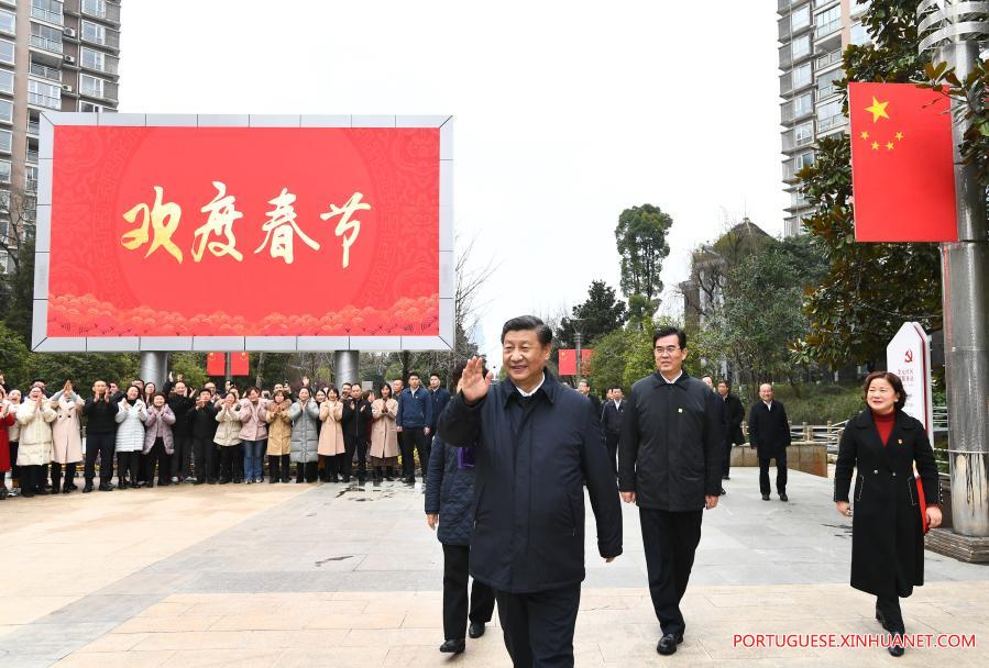 Xi expressa sauda??es de Ano Novo Chinês desejando uma China próspera

