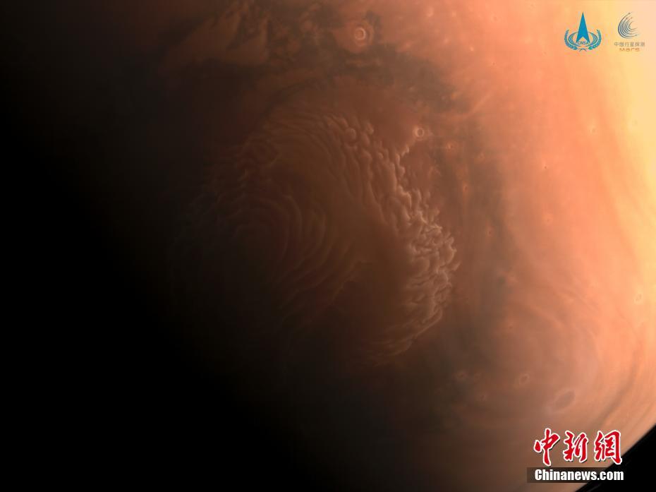 Imagens de alta defini??o de Marte capturadas por Tianwan-1 s?o divulgadas