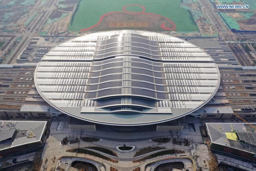Nova área de Xiongan realiza constru??o em grande escala