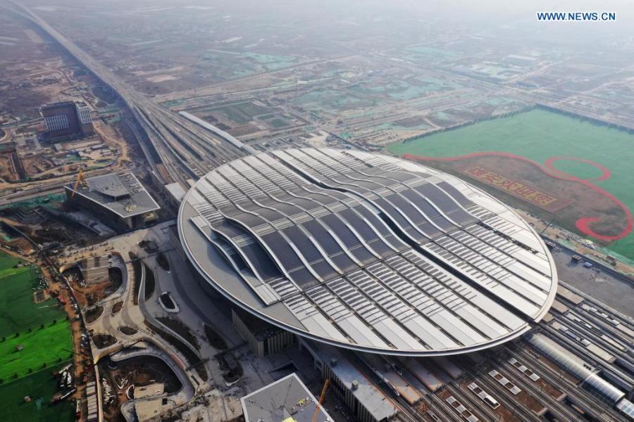 Nova área de Xiongan realiza constru??o em grande escala