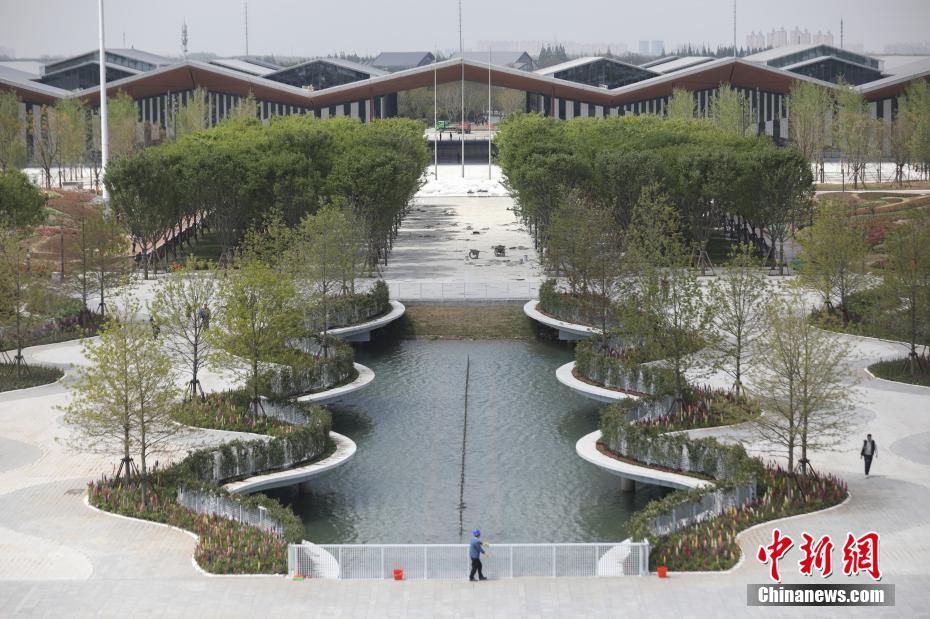 Constru??o da 10a China Flower Expo entra na fase final