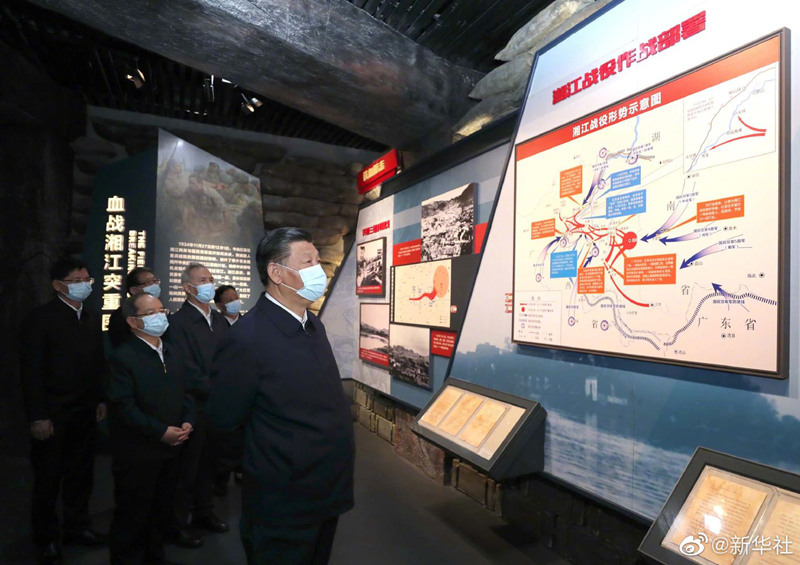 Xi Jinping faz visita de inspe??o em Guangxi