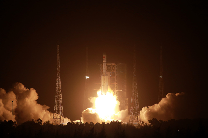 Cargueiro espacial Tianzhou-2 atraca no módulo da esta??o espacial chinesa