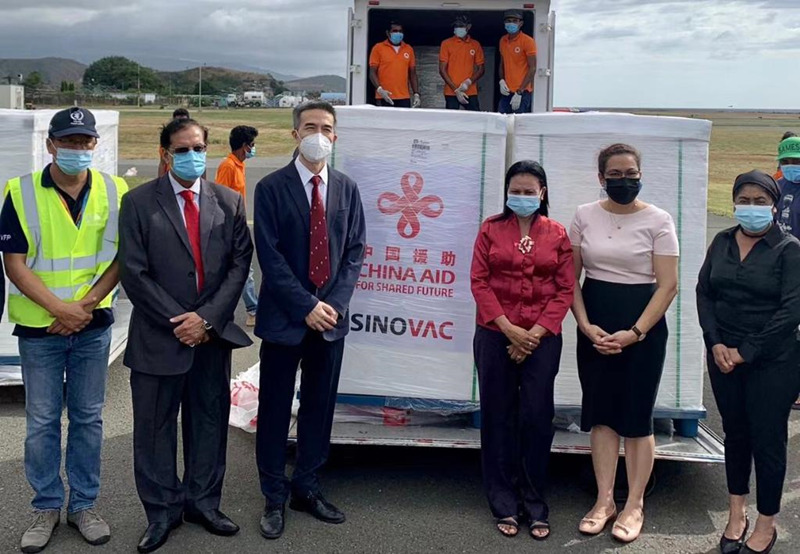 Timor Leste recebe doa??o chinesa de vacinas contra COVID-19
