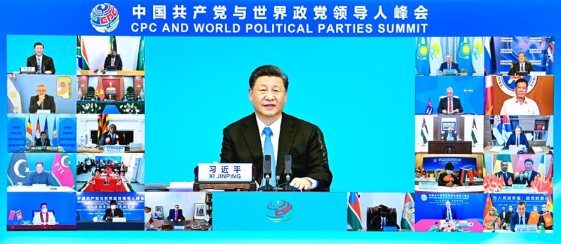Xi pede que partidos políticos no mundo assumam responsabilidade pela busca do bem-estar das pessoas e progresso da humanidade
