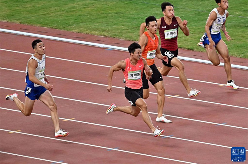 Jogos Nacionais: velocista Su Bingtian conquista medalha de ouro de 100 metros rasos masculinos