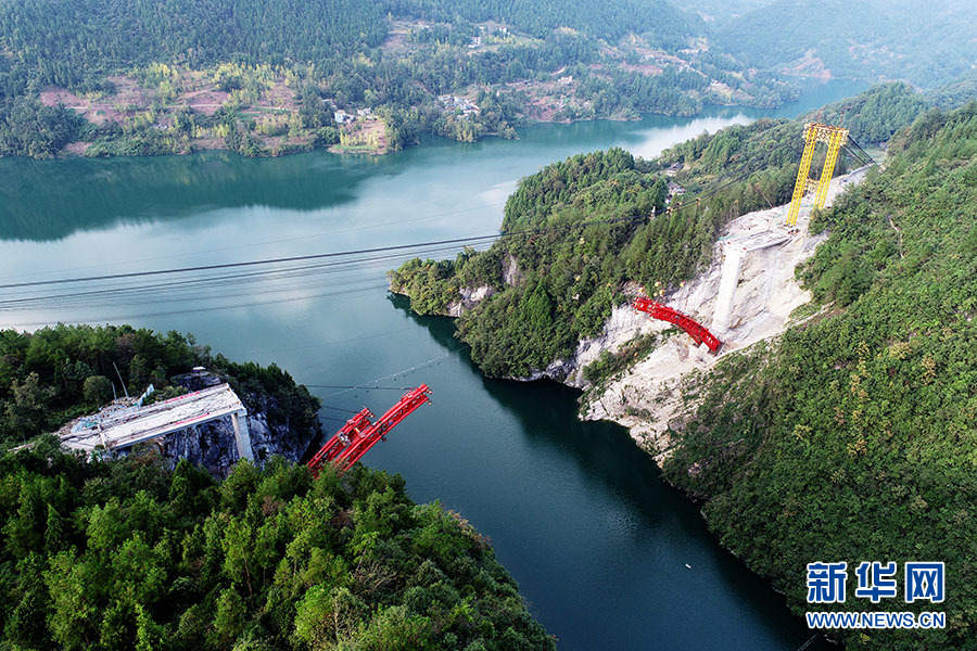 Hubei: ponte Chaoyang está em constru??o