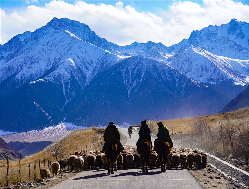Zhaosu, Xinjiang: melhoria dos padr?es de vida facilita migra??es de pastores