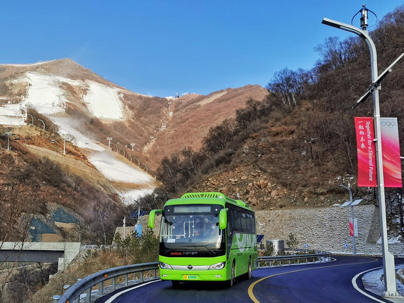 Beijing 2022: 212 ?nibus de energia nova est?o prontos para servir as Olimpíadas de Inverno