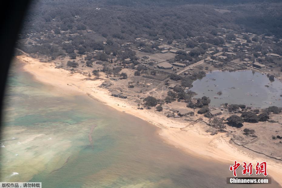 Tonga: cinzas vulcanicas cobrem ilha após erup??o de vulc?o
