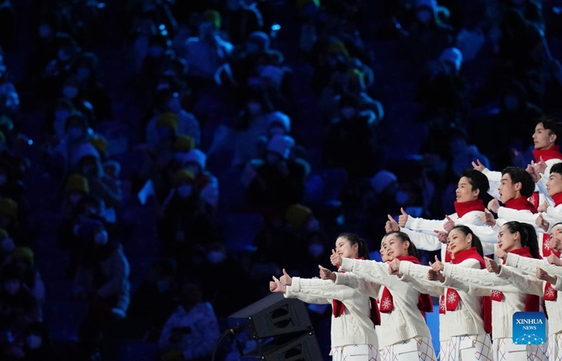 Cerim?nia de abertura dos Jogos Paralímpicos de Inverno de 2022 realizada em Beijing