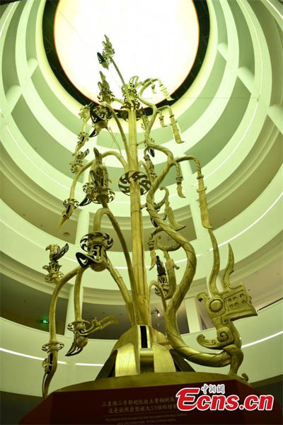 Sal?o recém-renovado do Museu de Sanxingdui aberto ao público