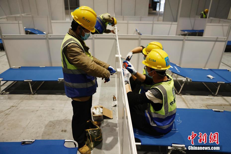 Shanghai acelera constru??o do hospital de campanha do Centro Nacional de Exposi??es