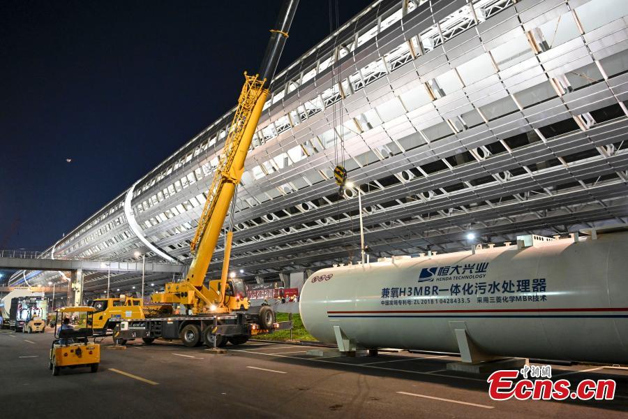 Hospital temporário está em constru??o em Guangzhou