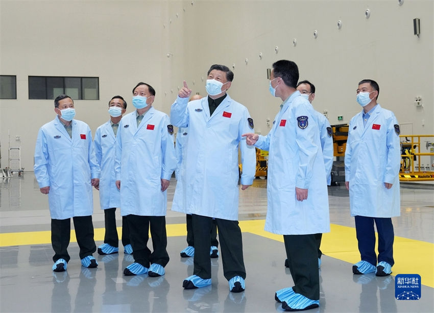Xi Jinping pede consolida??o de instala??o de ponta para lan?amento de naves espaciais