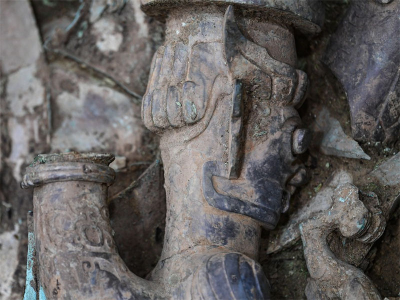 Novas descobertas de Sanxingdui documentam história de trocas e integra??o na cultura chinesa