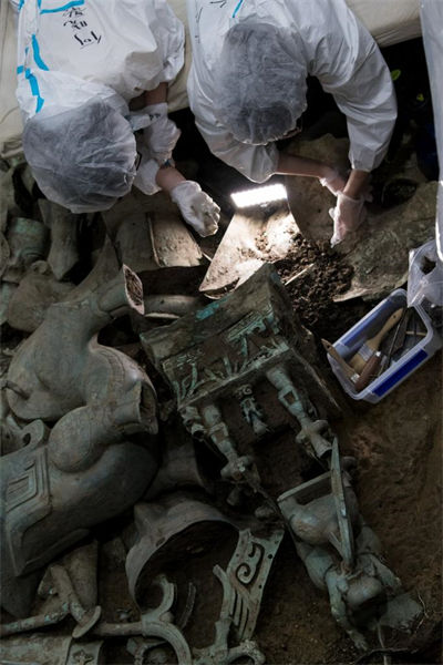 Novas descobertas de Sanxingdui documentam história de trocas e integra??o na cultura chinesa