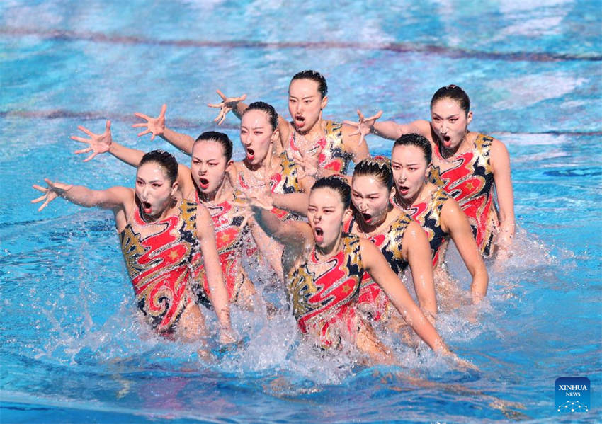 China vence rotina técnica de nata??o artística no Campeonato Mundial da FINA