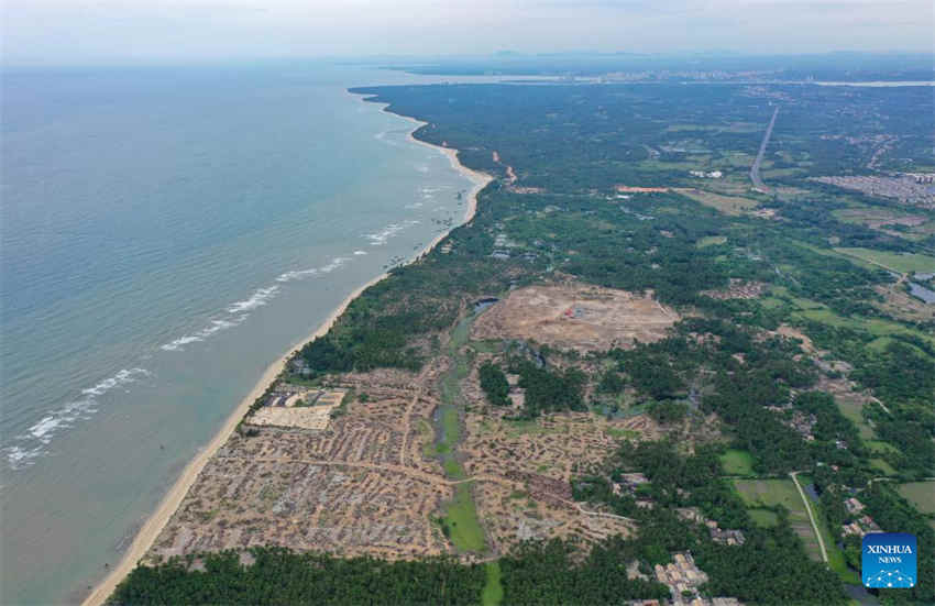 Constru??o do primeiro campo de lan?amentos de espa?onaves comerciais da China come?a em Hainan