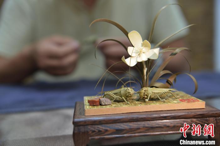 Artes?os promovem ofício folclórico de tecelagem de palha