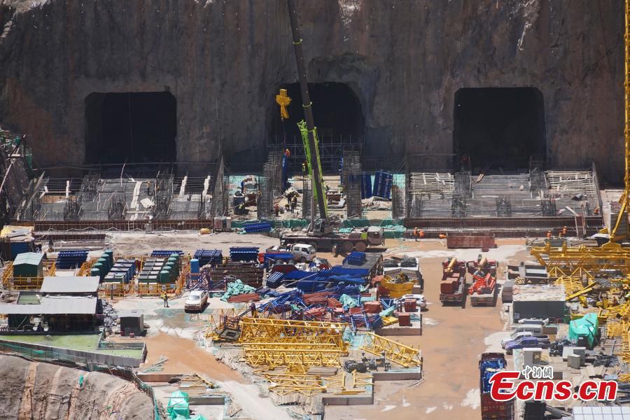 Usina Hidrelétrica de Maerdang em constru??o em Qinghai