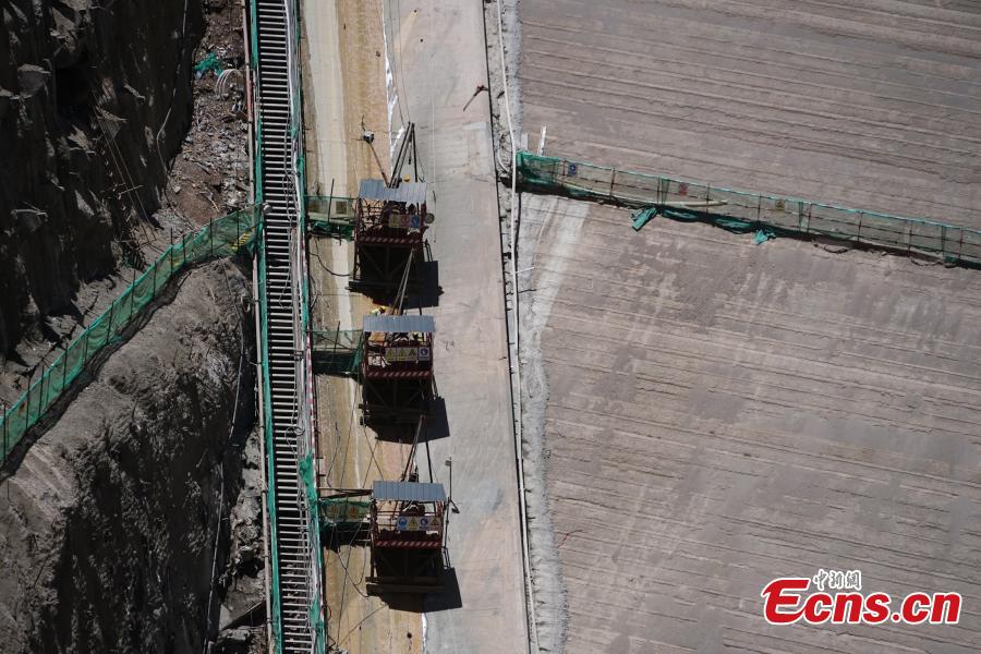 Usina Hidrelétrica de Maerdang em constru??o em Qinghai