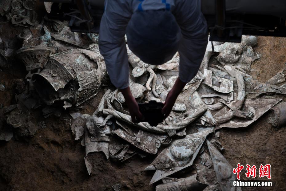 Escava??o arqueológica no po?o de sacrifício de Sanxingdui está prestes a ser concluída