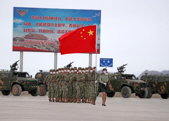 Se??o de Korla dos Jogos Internacionais do Exército 2022 é aberta em Xinjiang