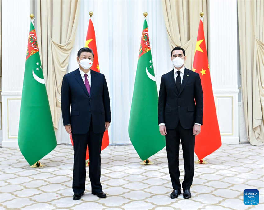 Presidentes chinês e turcomano se reúnem para avan?ar la?os bilaterais