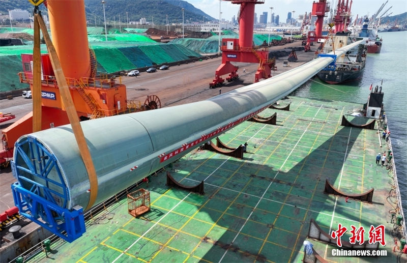 Jiangsu: lamina de turbina eólica mais longa do mundo é carregada com sucesso
