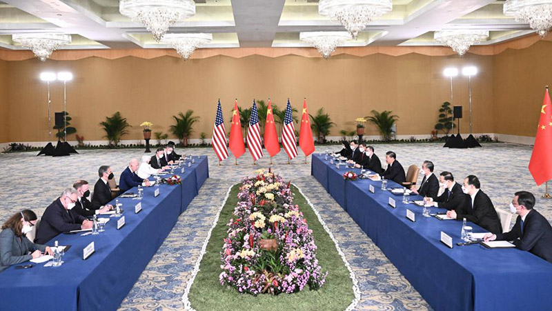 Xi Jinping e Biden realizam troca franca e profunda de opini?es sobre la?os bilaterais e principais quest?es globais
