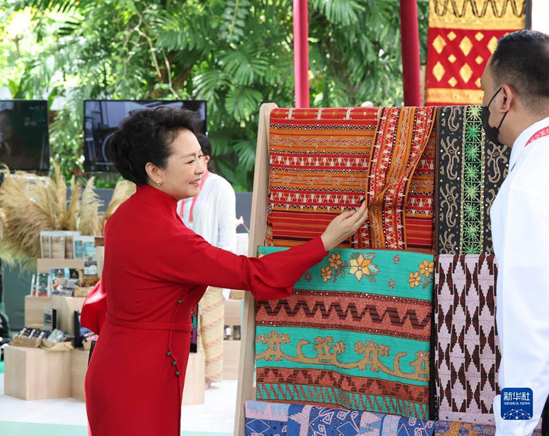 Peng Liyuan participa de evento para c?njuges de líderes do G20