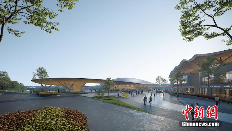 Lan?ado projeto do pavilh?o principal da Exposi??o Mundial de Horticultura de Chengdu 2024