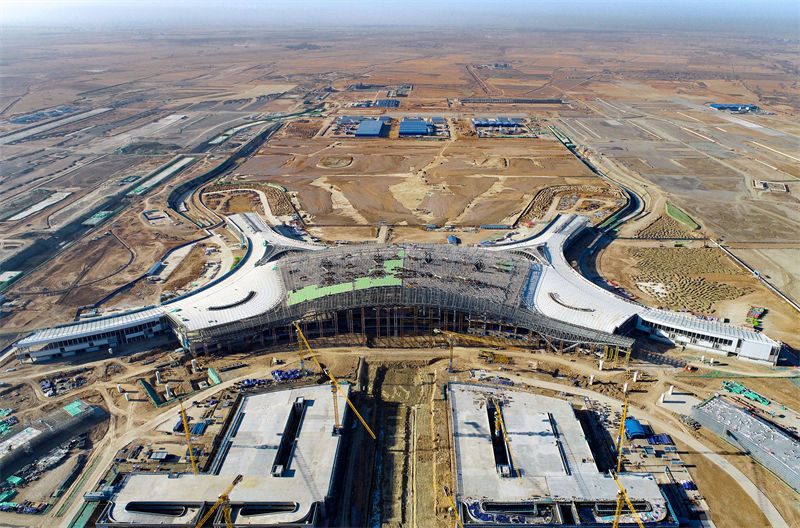 Mongólia Interior: constru??o do terminal do novo aeroporto de Hohhot é preliminarmente concluída
