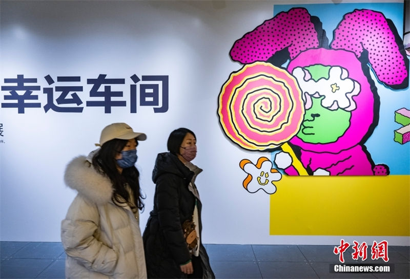 Beijing: exposi??o temática de coelhos é realizada no parque Shougang 