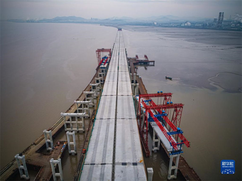 Zhejiang: constru??o de via expressa Hangzhou-Shaoxing-Ningbo entra em fase final