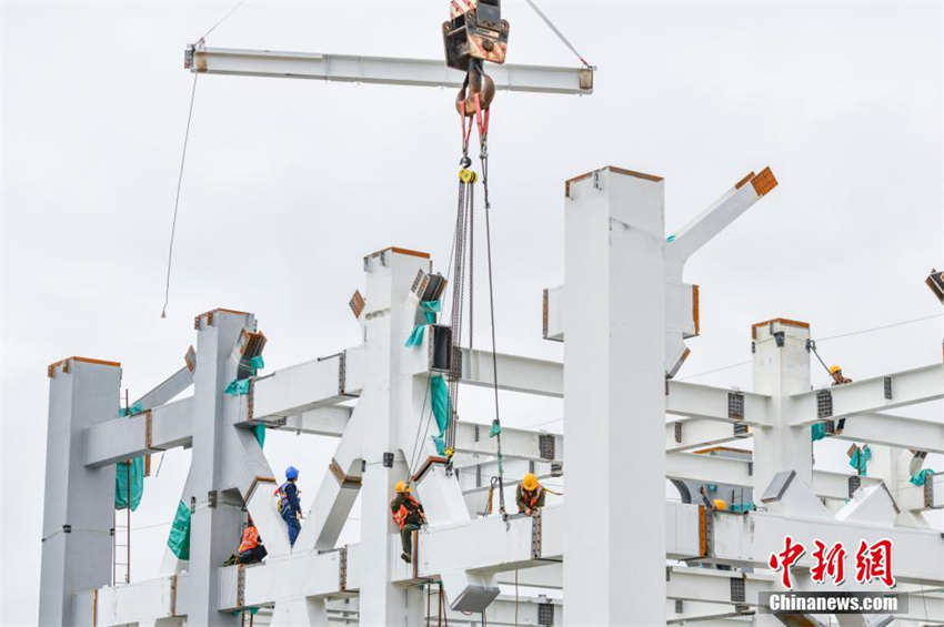 Centro de Lan?amentos Aeroespaciais Comerciais de Hainan entra no estágio de instala??o