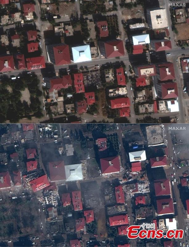 Turquia: imagens de satélite mostram destrui??o chocante causada pelos terremotos