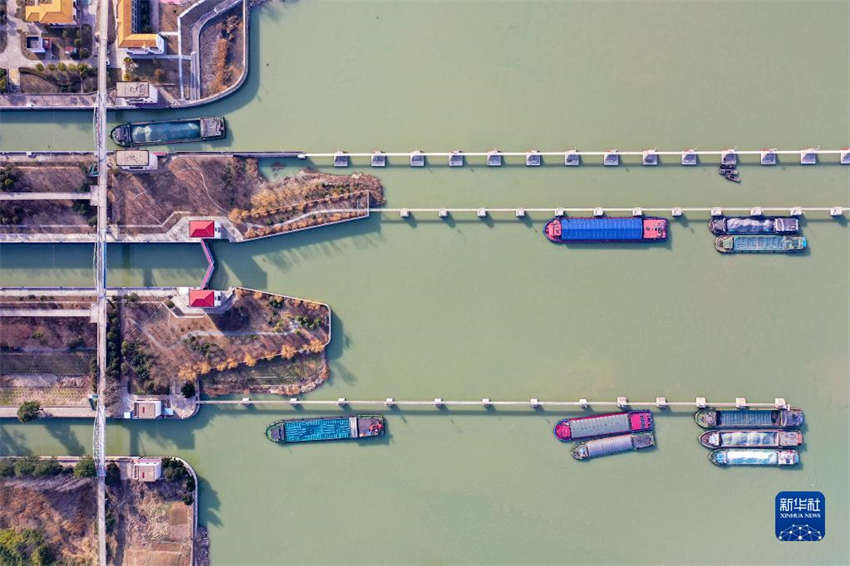 Galeria: cena movimentada do Grande Canal de Beijing-Hangzhou