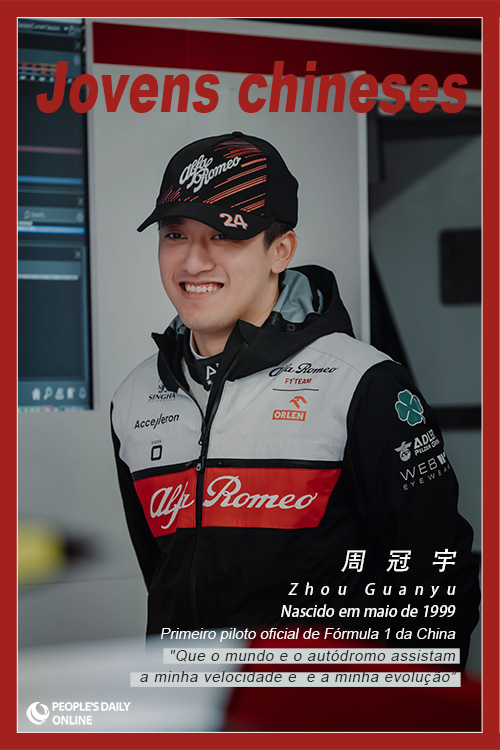 Jovens chineses no topo