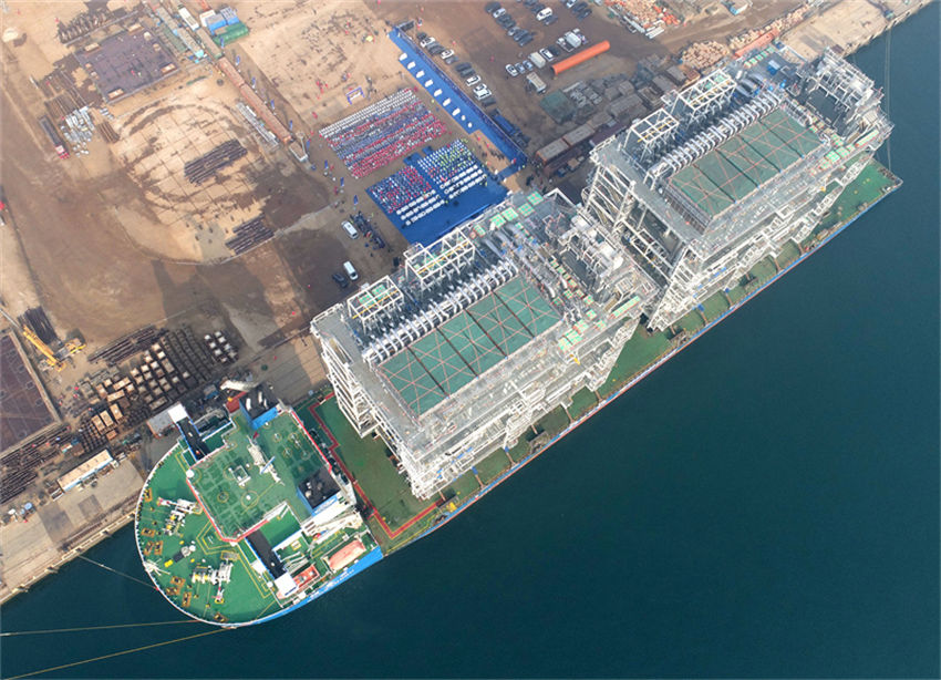 China: primeira constru??o integrada de fábrica modular de GNL do mundo é entregue oficialmente 