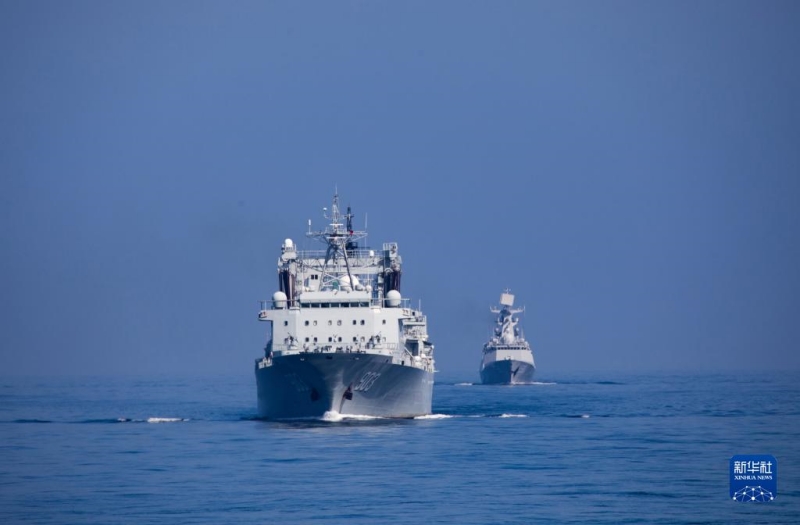 Frota naval chinesa retorna de miss?o de escolta