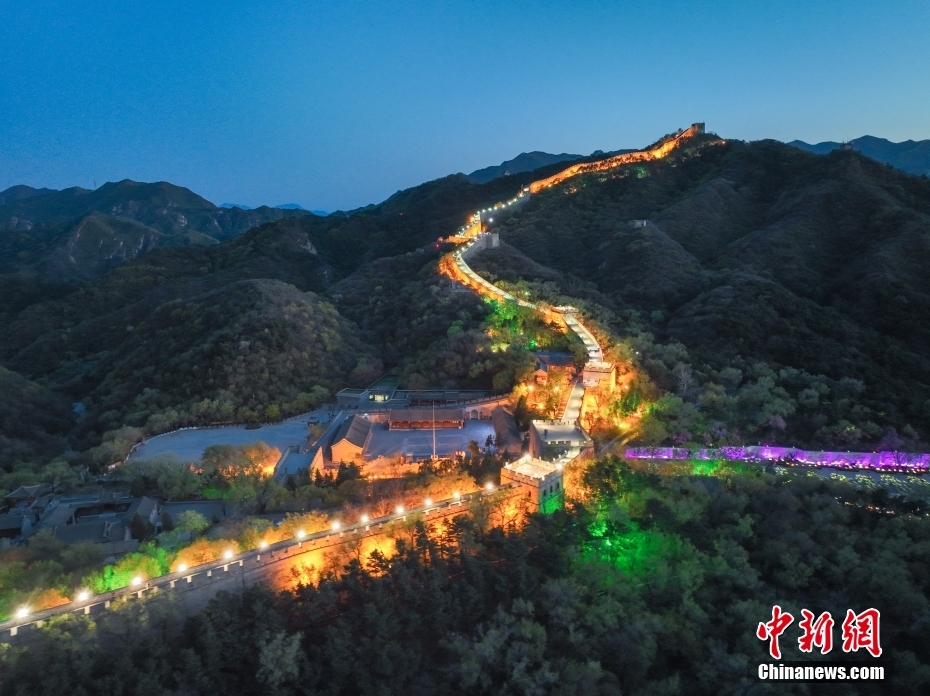 Se??o Badaling da Grande Muralha em Beijing abrirá ao público à noite