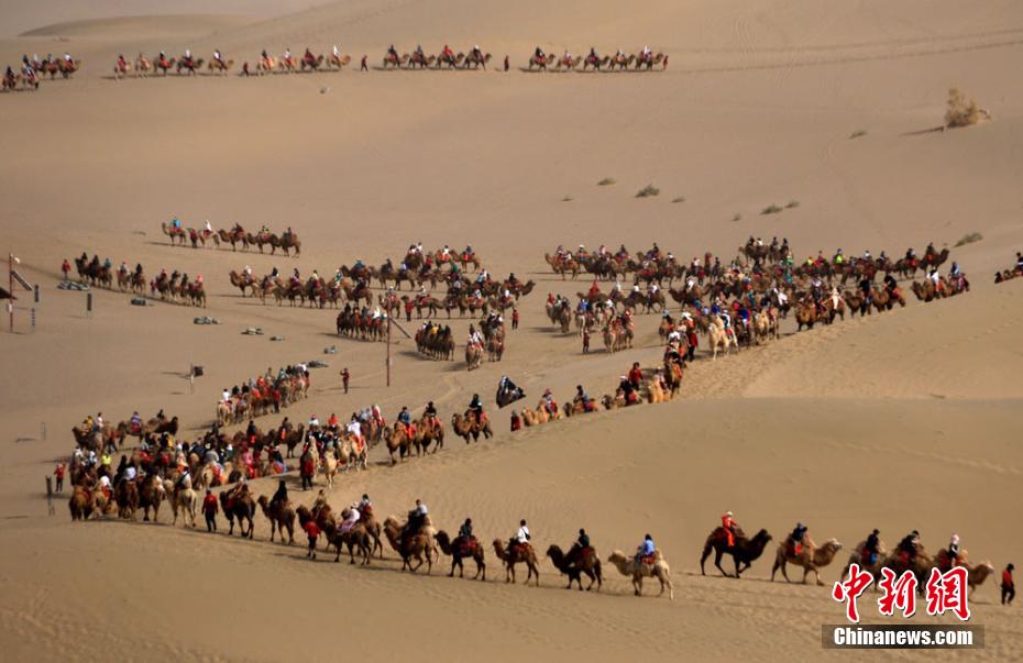Engarrafamentos nas passagens de camelos s?o registrados no noroeste da China
